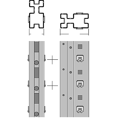 Afsluitdop, zwart